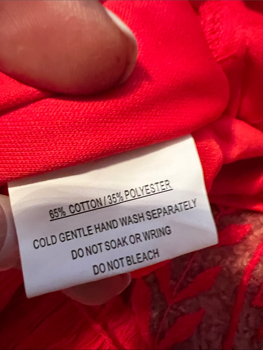 Hello Molly Red Long-Sleeve Lace Mini Dress - Picture 11 of 14